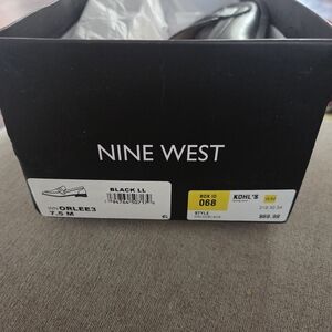 Nine West Black Loafers With Slight Heel
